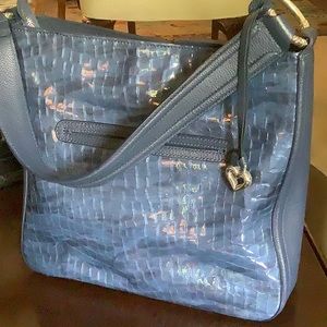 Beautiful Denim Leather Brighton Hobo Handbag